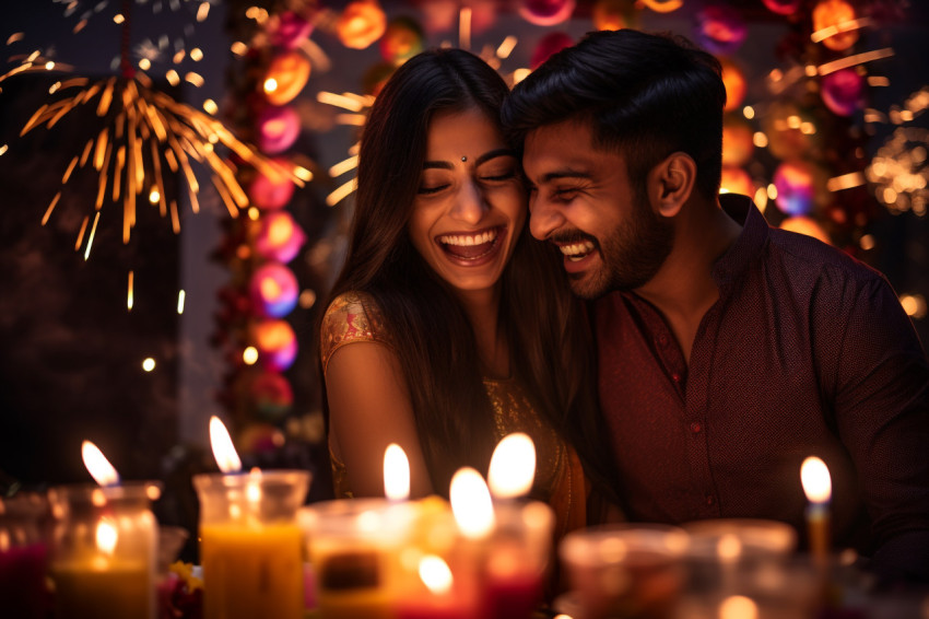 A picture of two young people who are happy and celebrating the