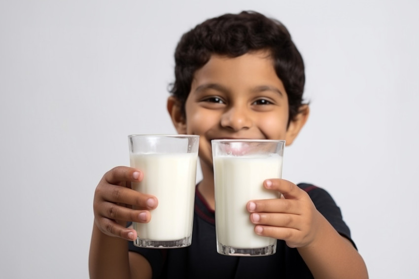 A picture of two young Indian children either siblings or friend