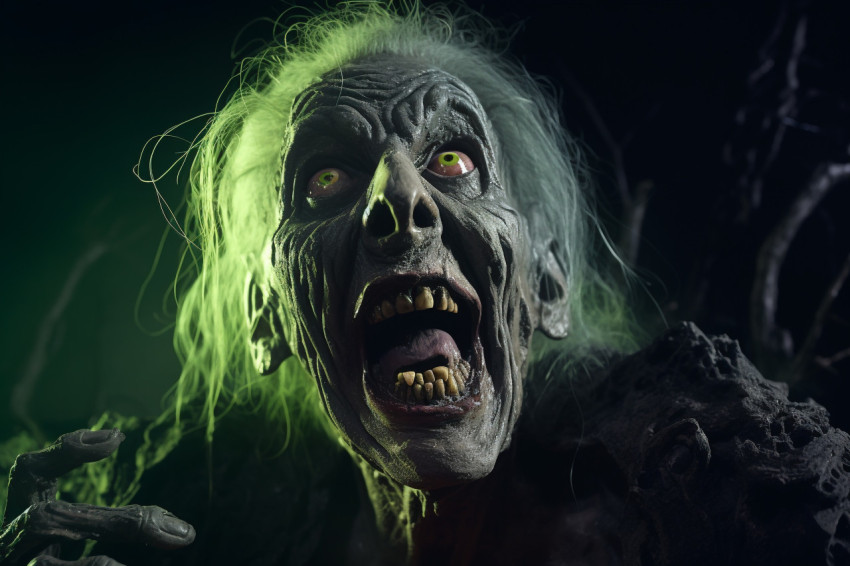 A picture of a spooky night on Halloween with a full moon A picture of a spooky night on Halloween with a full moon