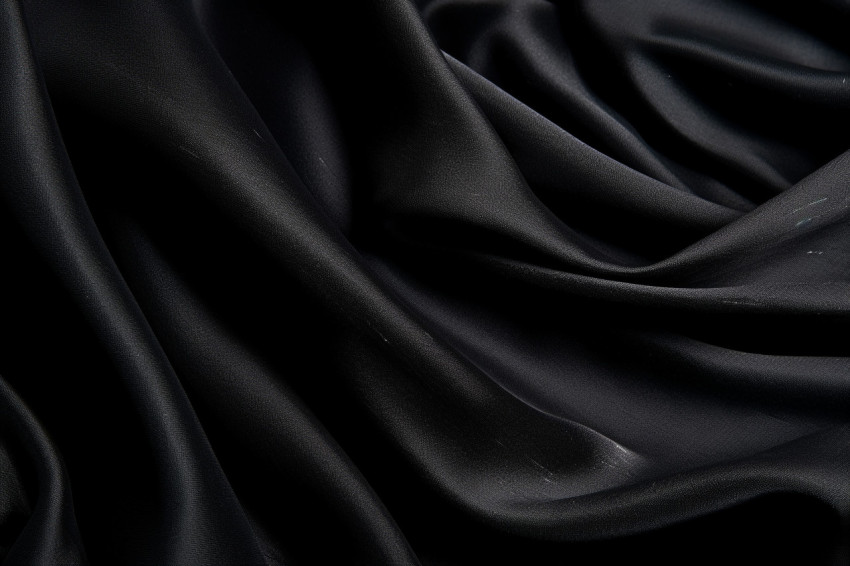 Black fabric backdrop