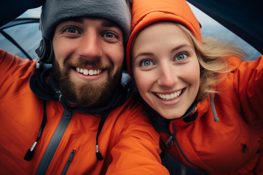 Happy young couple photo