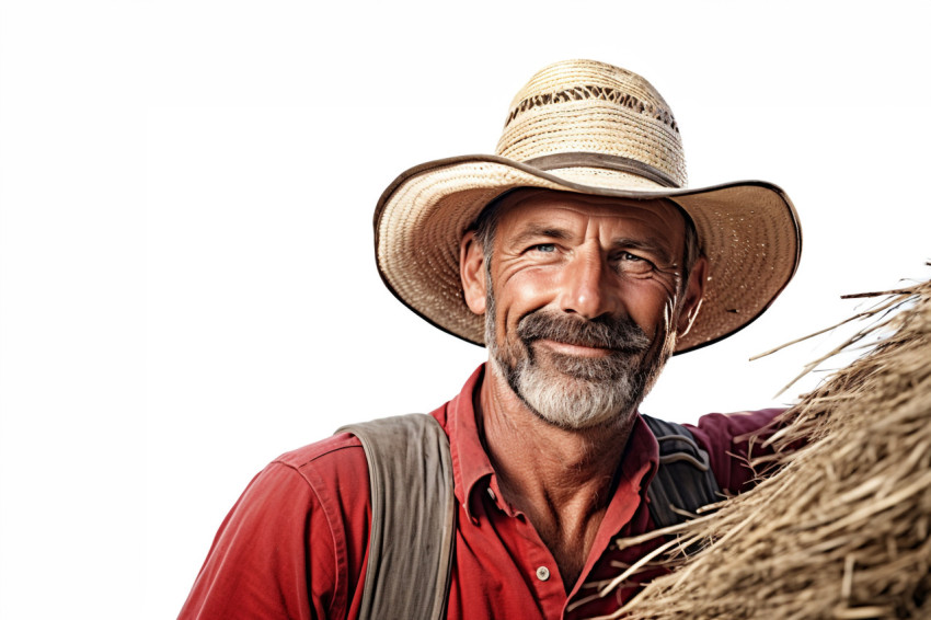 Farmer photo white background