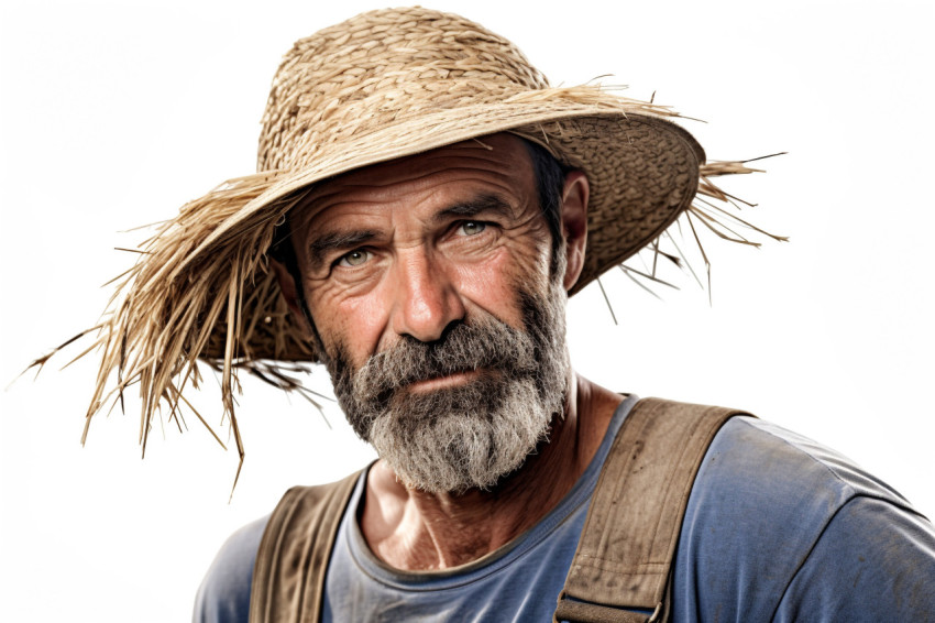 Farmer photo white background