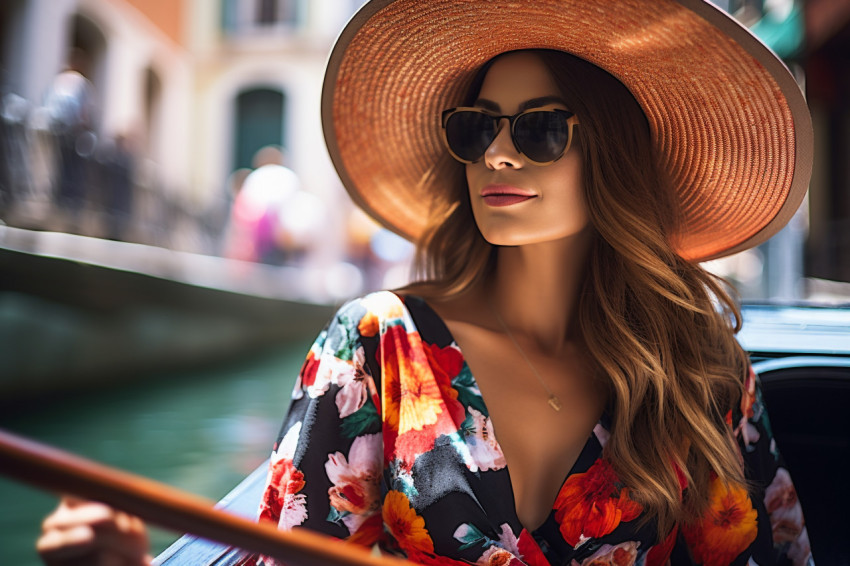 Romantic gondola ride through Venices scenic canals