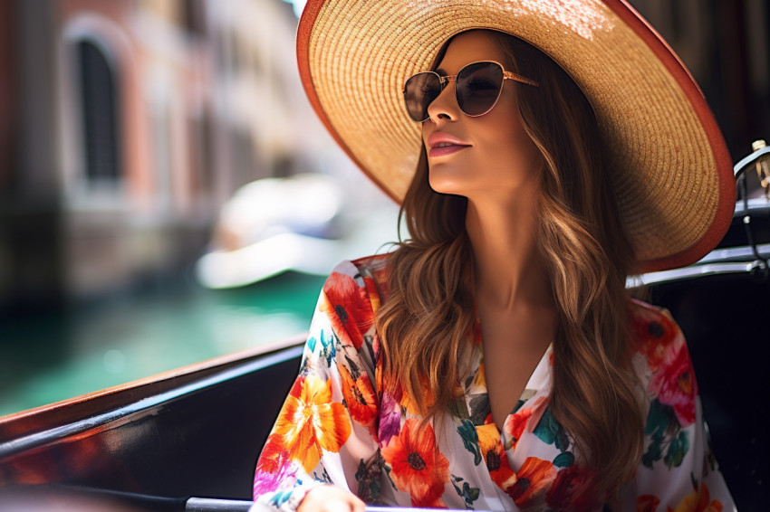 Romantic gondola ride through Venices scenic canals