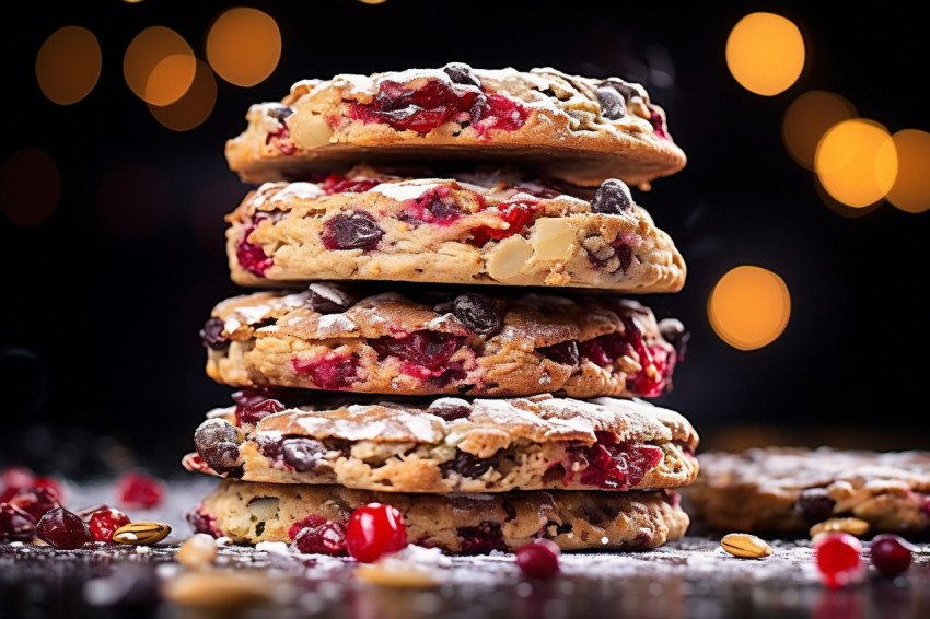 Delicious holiday cookie towers