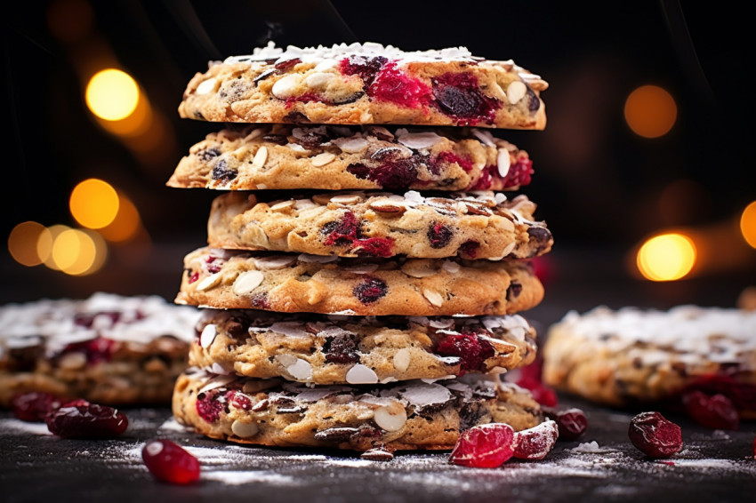 Delicious holiday cookie towers