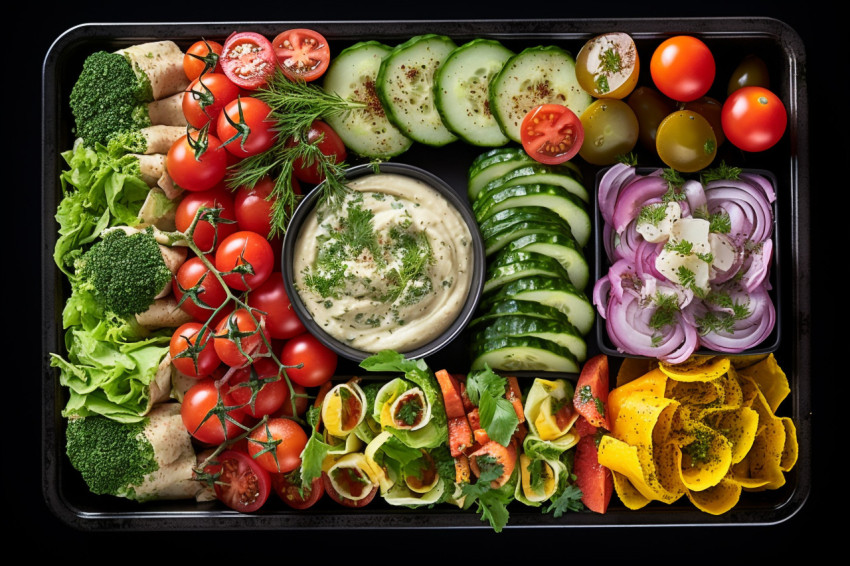 Appetizer tray with delicious bites