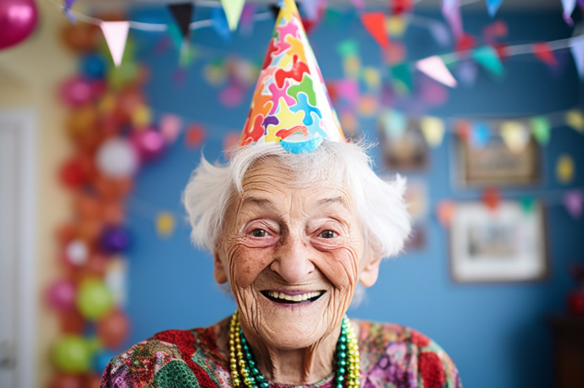 Party girl ready to celebrate