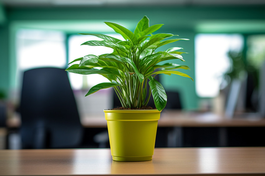 Desk plant for office