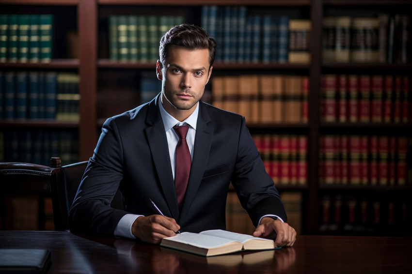 Confident corporate lawyer with strong business acumen