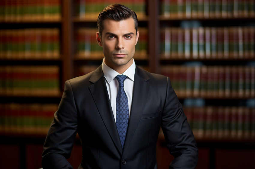 Confident corporate lawyer with strong business acumen