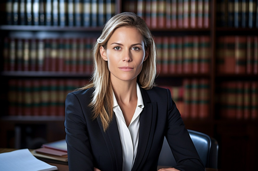 Experienced female attorney facilitates a mediation