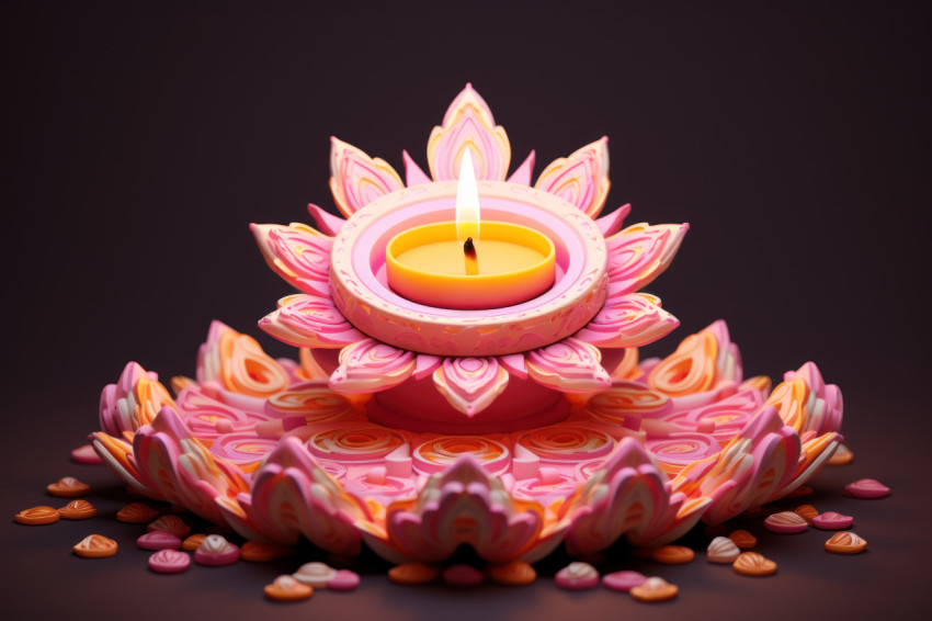 Festive diya decorations for Diwali Festive diya decorations for Diwali