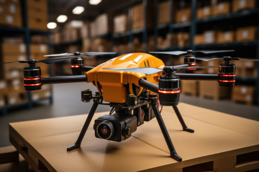 High tech delivery network drones converge on city hub for packa