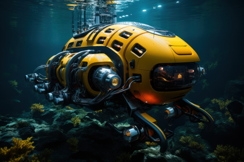 Deep dive discovery submersible robots capturing rare oceanic ma