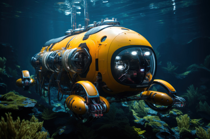 Underwater explorers submersible robots revealing mesmerizing ma