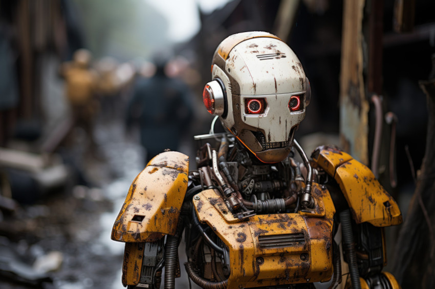 Disaster relief reinvented humanoid robots offering aid and assi