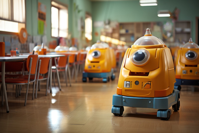 Ensuring safety robotic cleaning in educational spaces, futurism