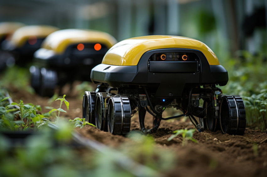 Precision farming innovations robots cultivating crops for susta