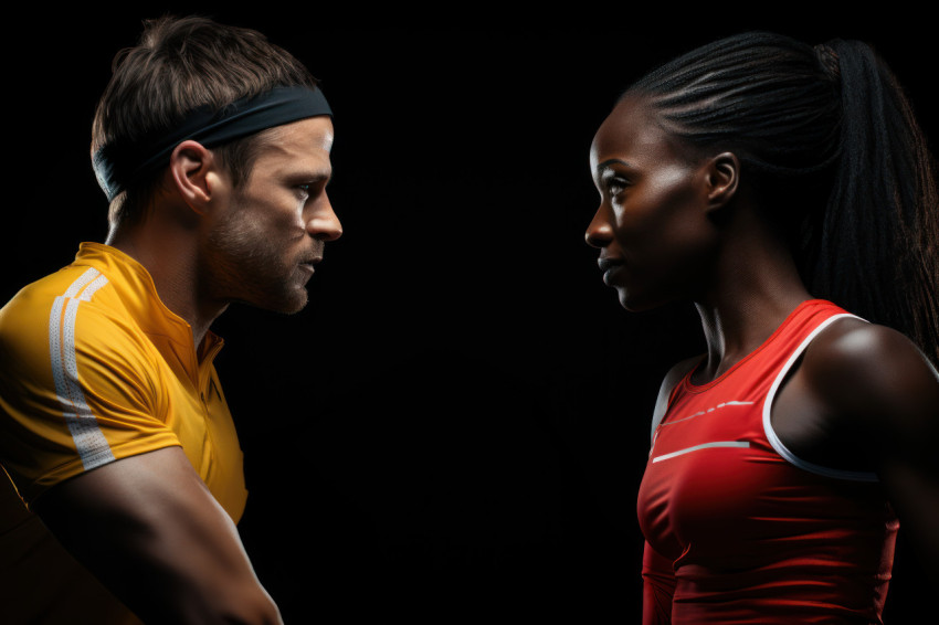 Seamless handoff between male and female relay runners in a high