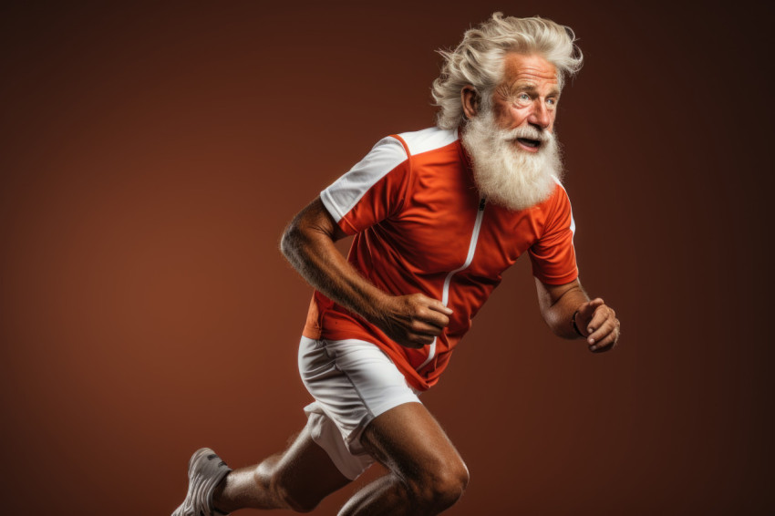 Vintage clad old man brings nostalgia to the running scene, runn