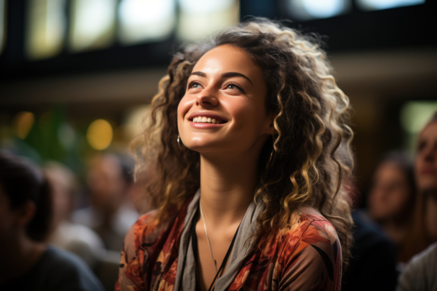 Employees actively involved in well being workshops for stress relief