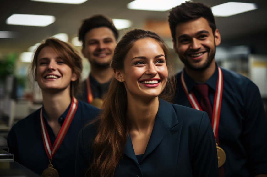 Medals add a competitive edge to employee board game night