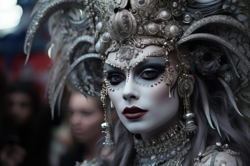 Mythical medusa revival costumed attendees embrace gorgon beauty