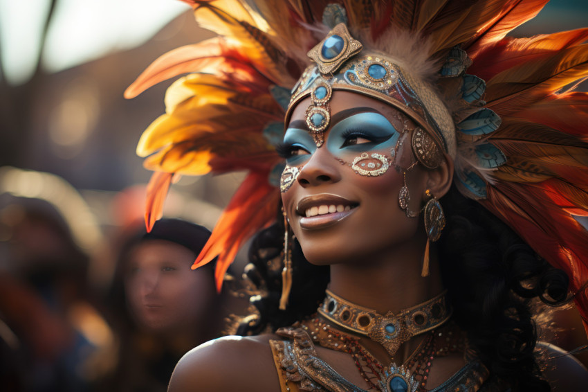 Carnival attendees embody mythical beings