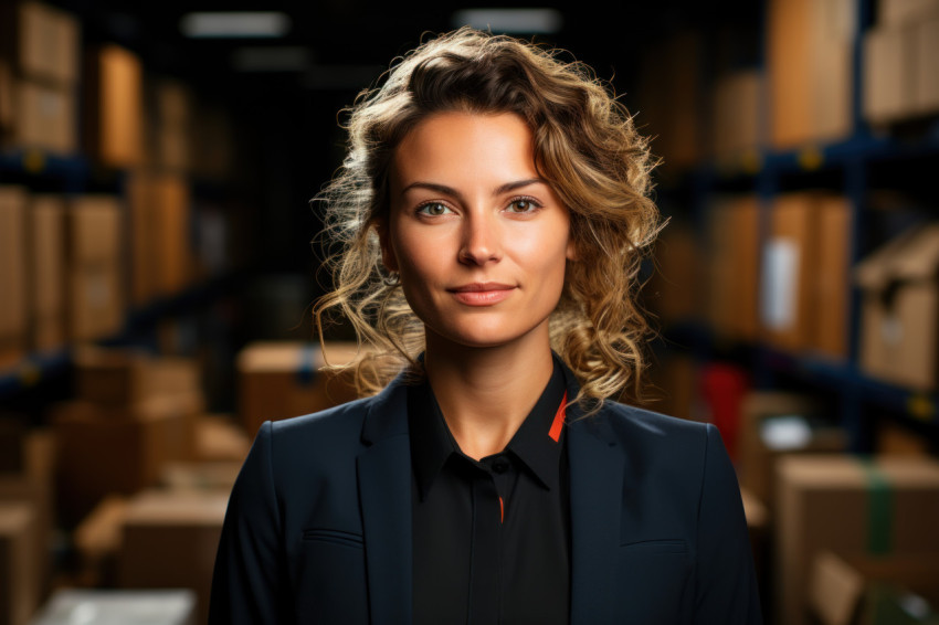 A woman leadership in business logistics