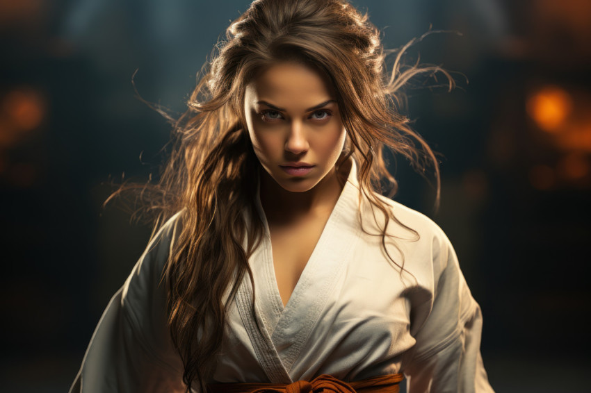 The graceful martial arts journey of a woman