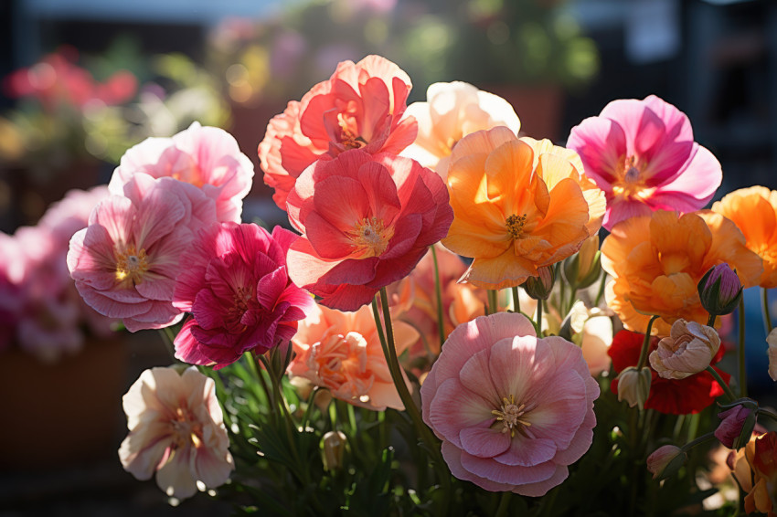 Warmth and blooms tulip fields aglow in golden light