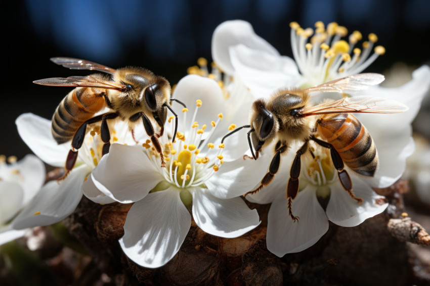 Bees essential role in nature pollination