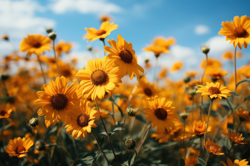 Peace breeze serenade in sunflowers