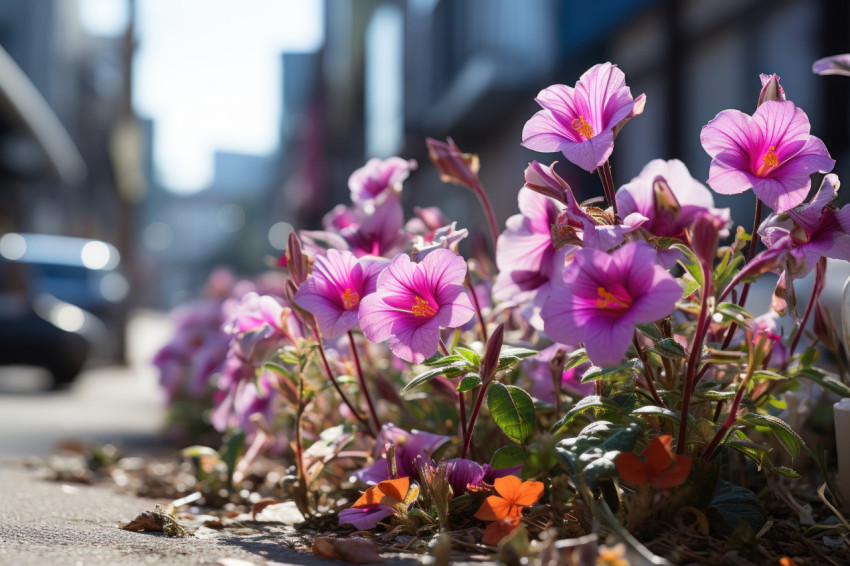 City blossoms unexpected floral beauty