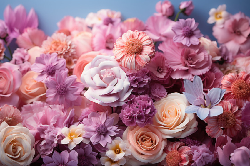 Dreamy petal gradient creating floral magic