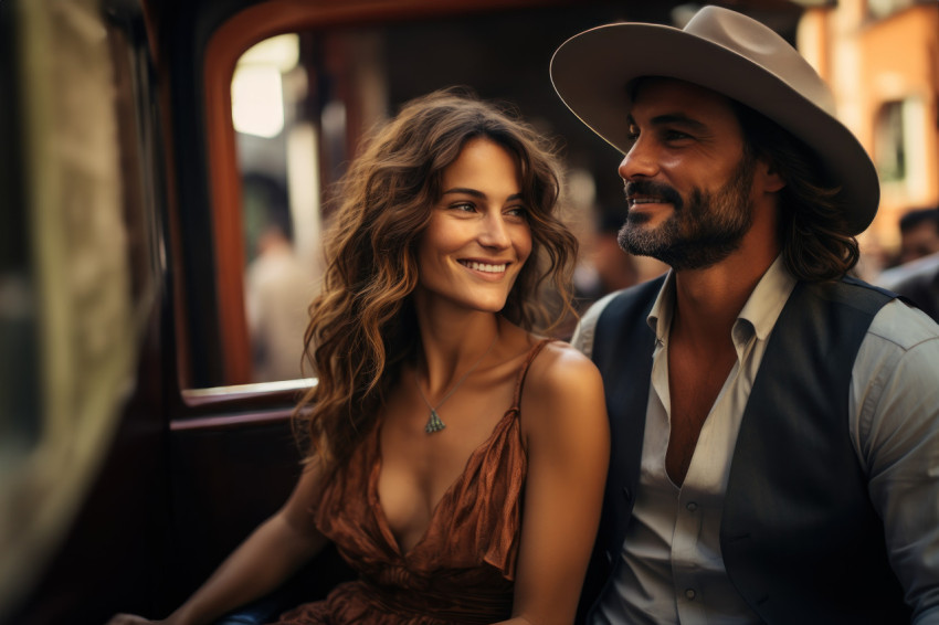 A romantic gondola ride for two couple