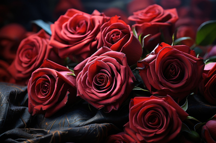 Mystical symbols and red roses create an enchanting narrative of magical love