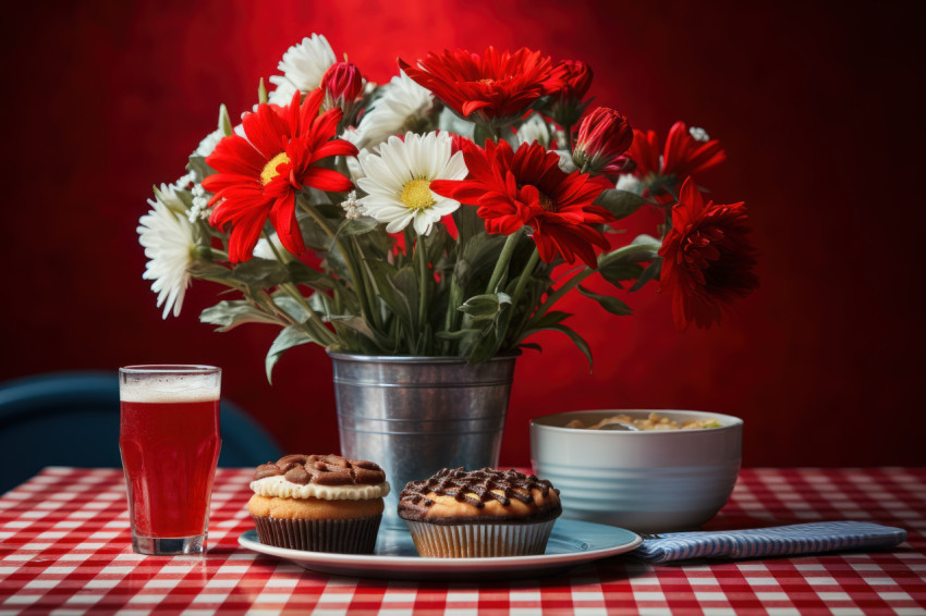 Burger shaped blooms and vinyl record daisies