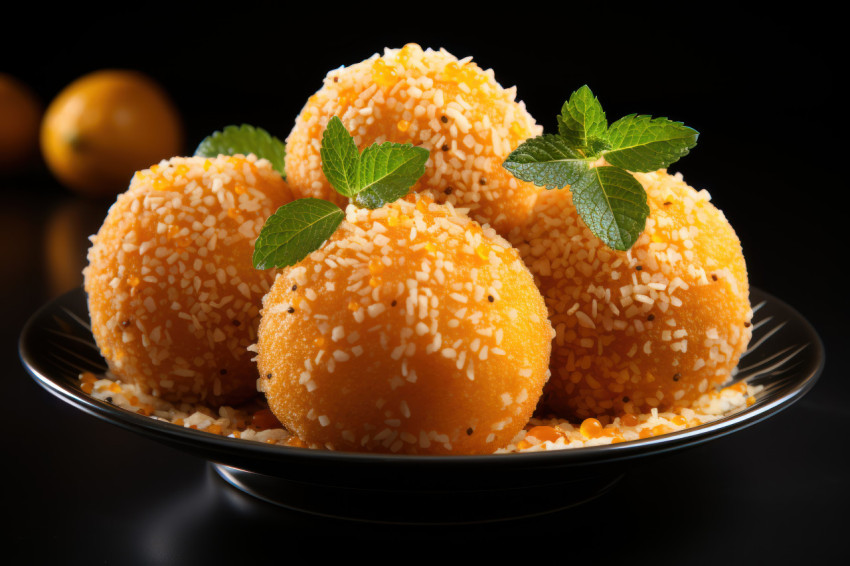 Celebratory trio of delicious laddu sweets