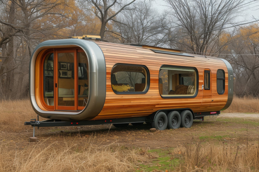 Portable tiny house easily disassembled for land living