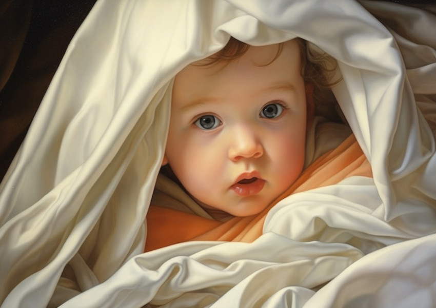 baby in cloth