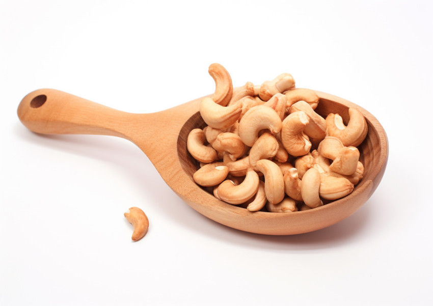 Wooden Spoon with Cashews