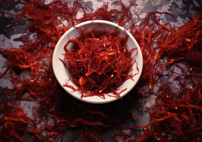 Rare Saffron in a Basic Bowl