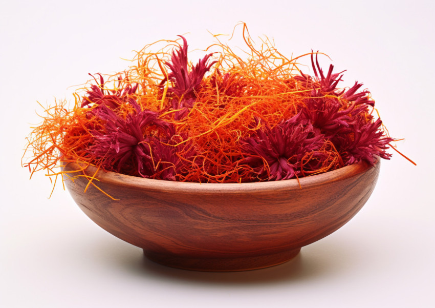 Saffron Seeds in Contrasting White