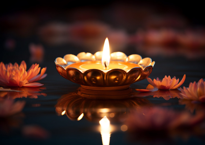 Diyas on the Water