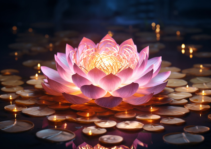 Lotus Diya for Diwali