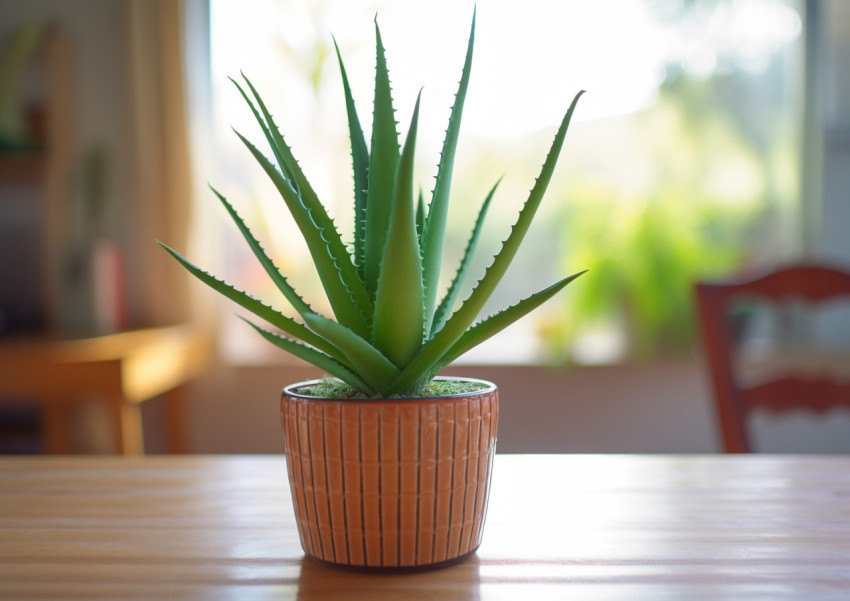 Aloe Vera Plant as Home Decor