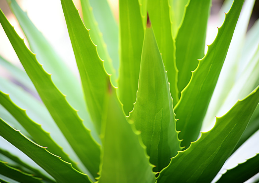 Fresh Aloe Vera Leaves